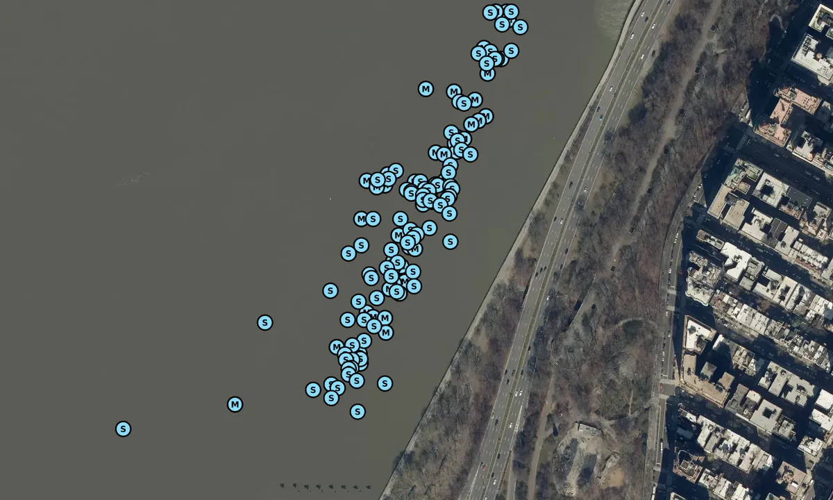 Satelite image of 79th Street Area CLOSED