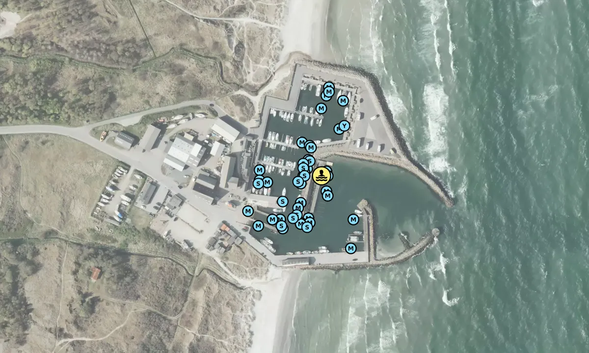 Satelite image of Aalbæk Havn