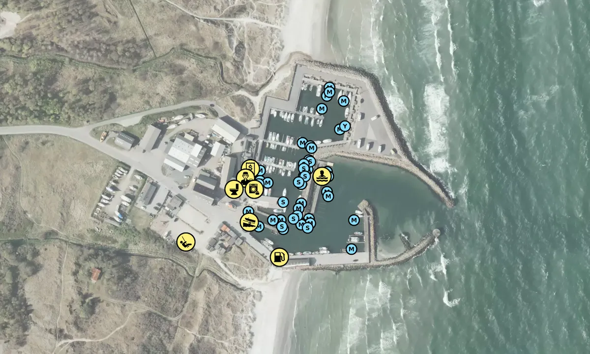 Satelite image of Aalbæk Havn