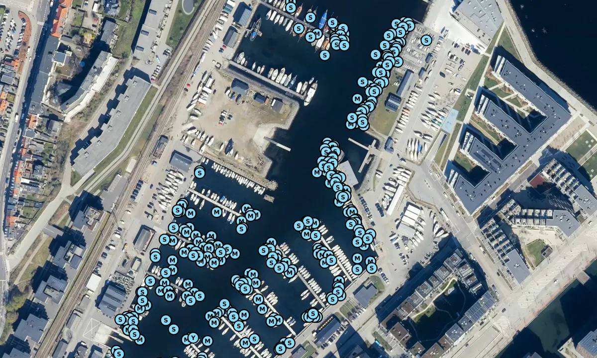 Satelite image of Aarhus Marina