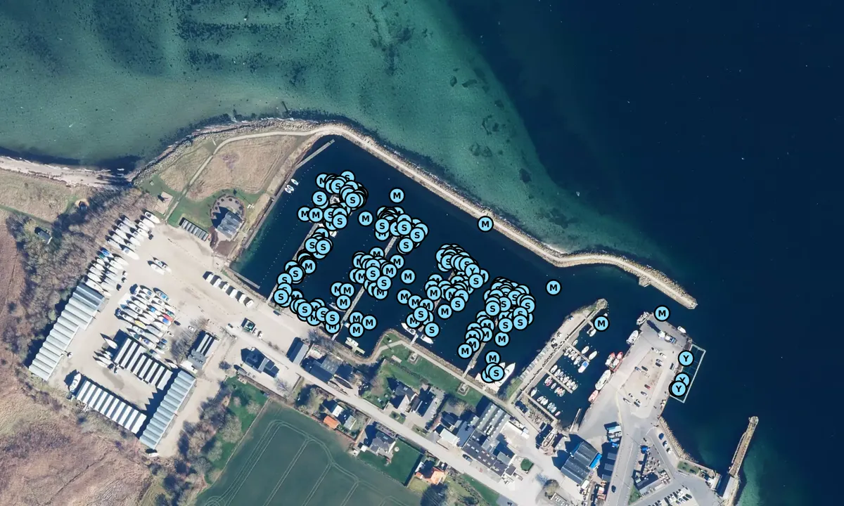 Satelite image of Aarøsund Lystbådehavn Amba