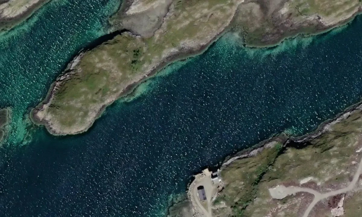 Satelite image of Abelvær - Brennholmen