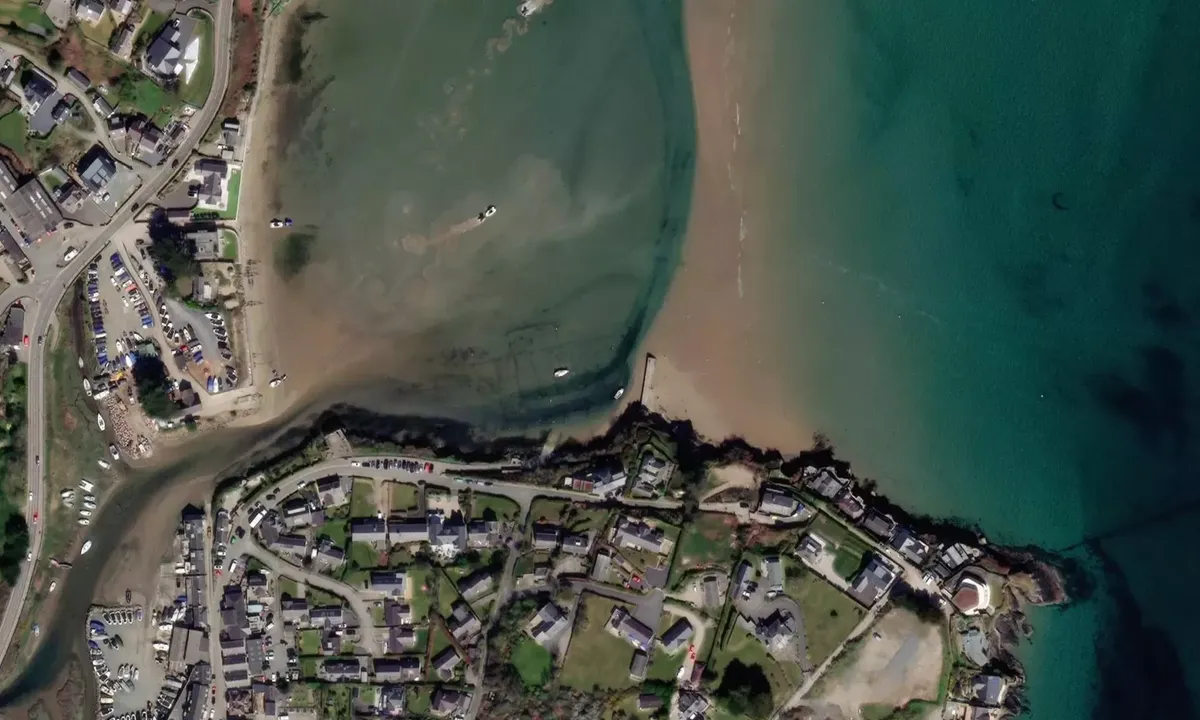 Satelite image of Abersoch Outer Harbour