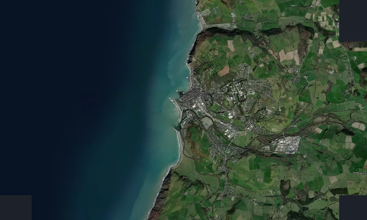 Flyfoto av Aberystwyth Marina - Ceredigion