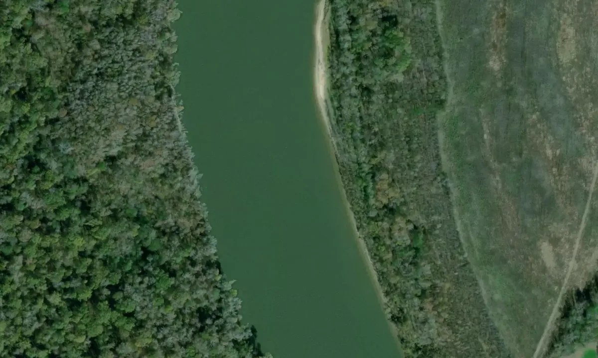 Satelite image of Above Bashi Creek