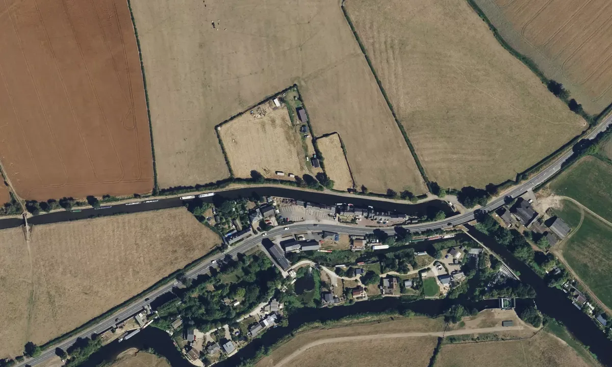 Satelite image of Above Zouch Lock