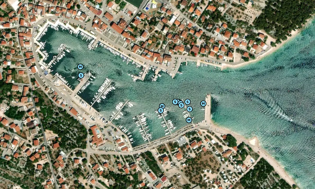 Satelite image of ACI Marina Jezera - Općina Tisno