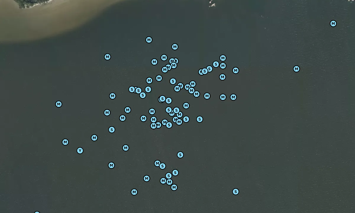 Satelite image of Addison Point Bridge South