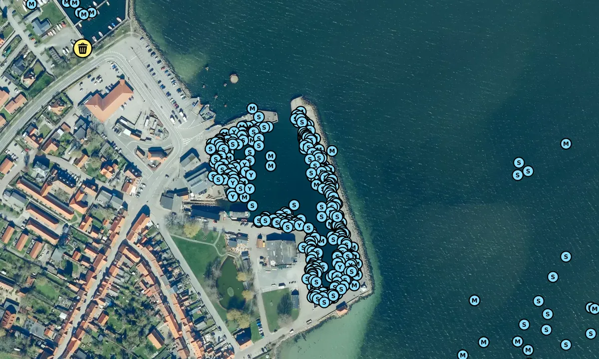 Satelite image of Ærøskøbing gamle havn