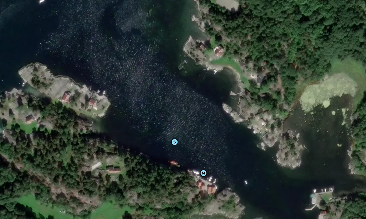 Satelite image of Ågerøya naturhavn