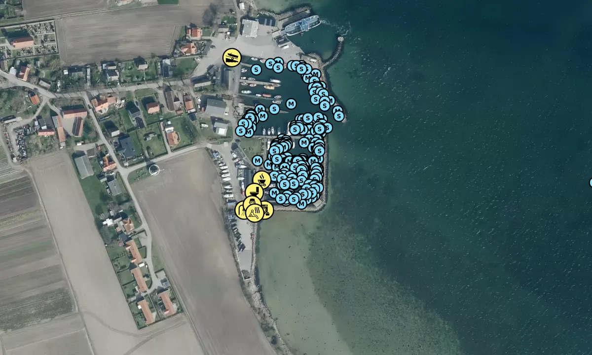 Satelite image of Agersø Lystbådehavn