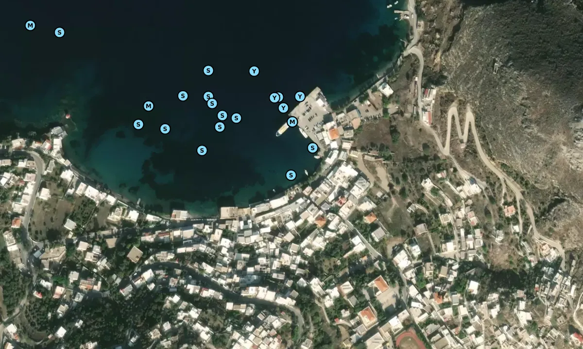 Satelite image of Agia Marina - Southern Aegean