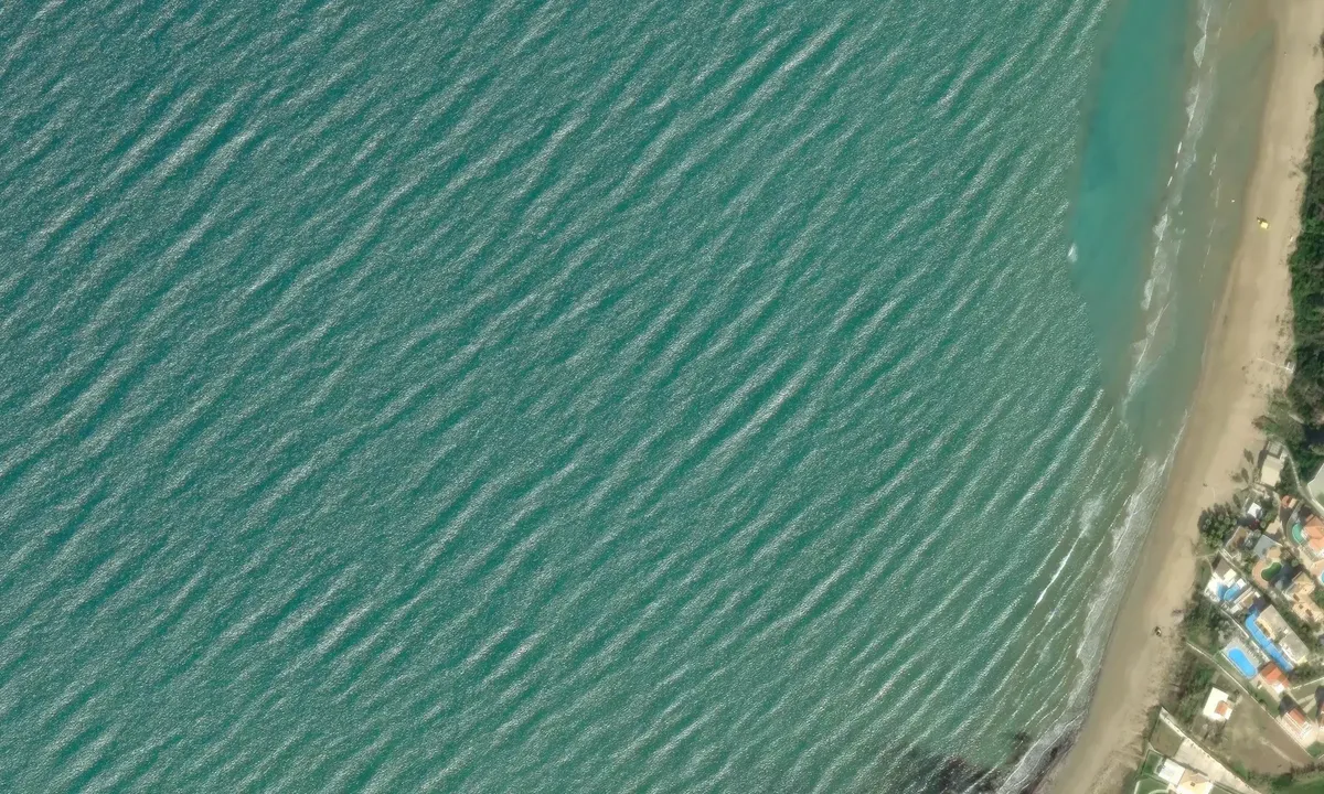Satelite image of Agios Stefanos Beach