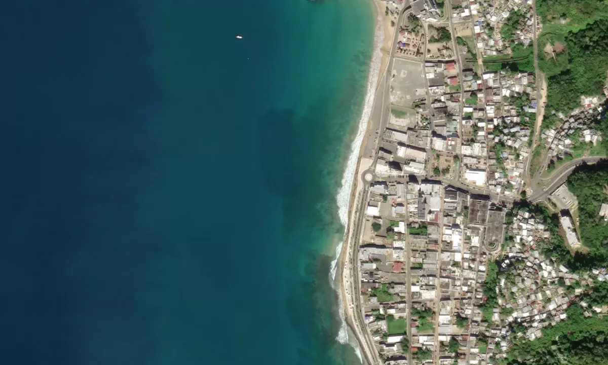 Flyfoto av Aguadilla Pueblo