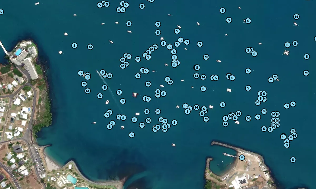 Satelite image of Airlie Beach