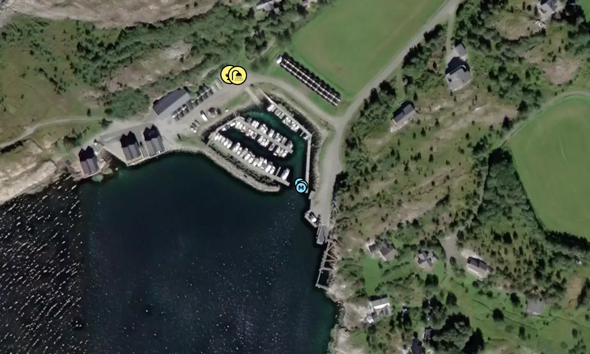 Satelite image of Åkervika Båtforening  - Agdenes