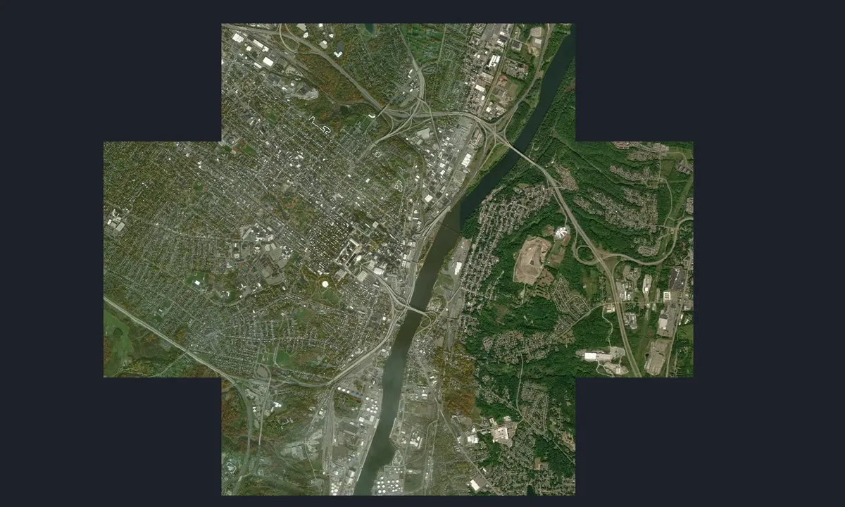 Flyfoto av Albany