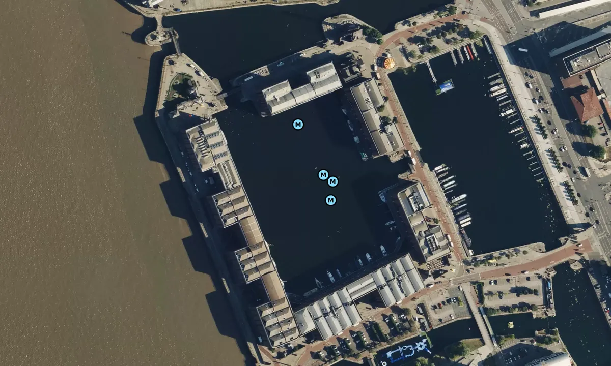 Satelite image of Albert Dock Marina