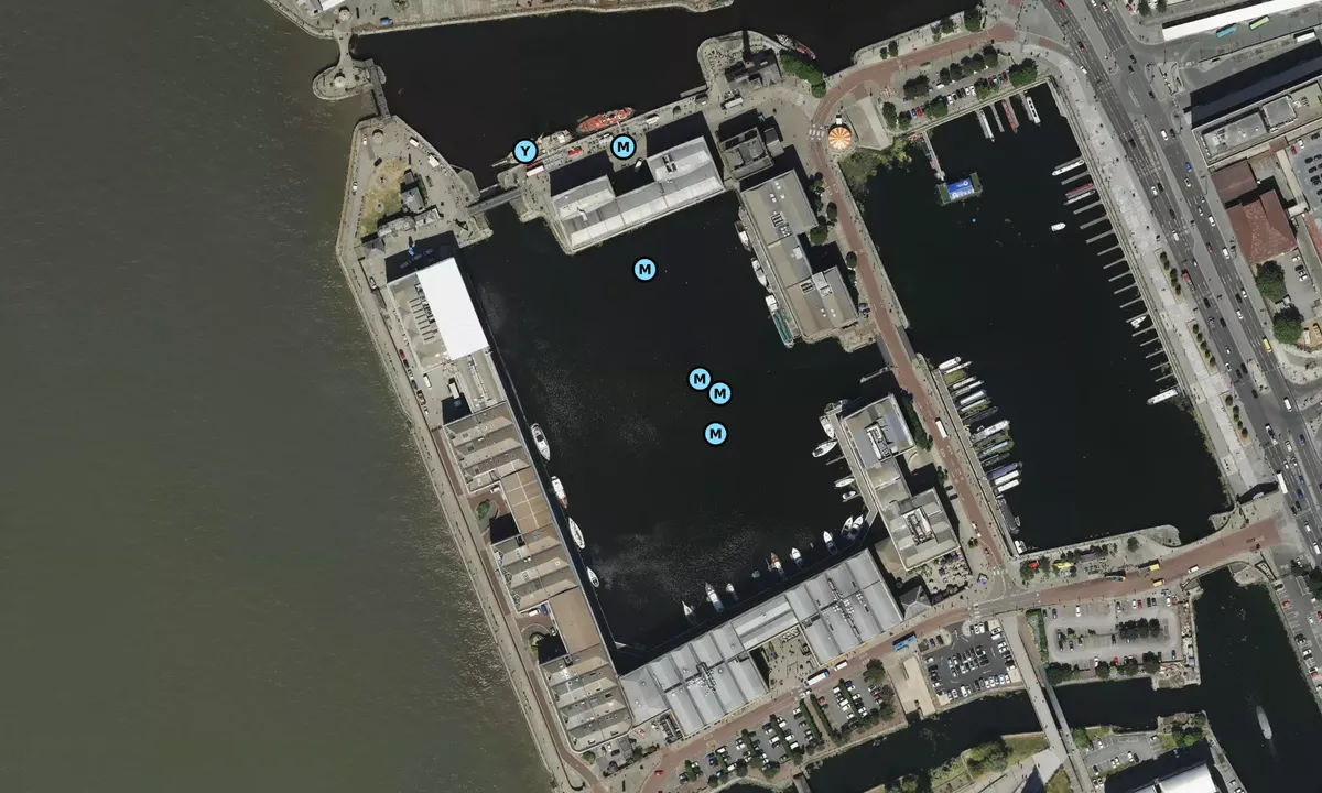 Satelite image of Albert Dock Marina