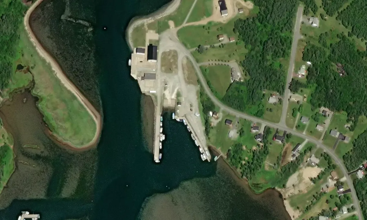Satelite image of Alder Point Harbour