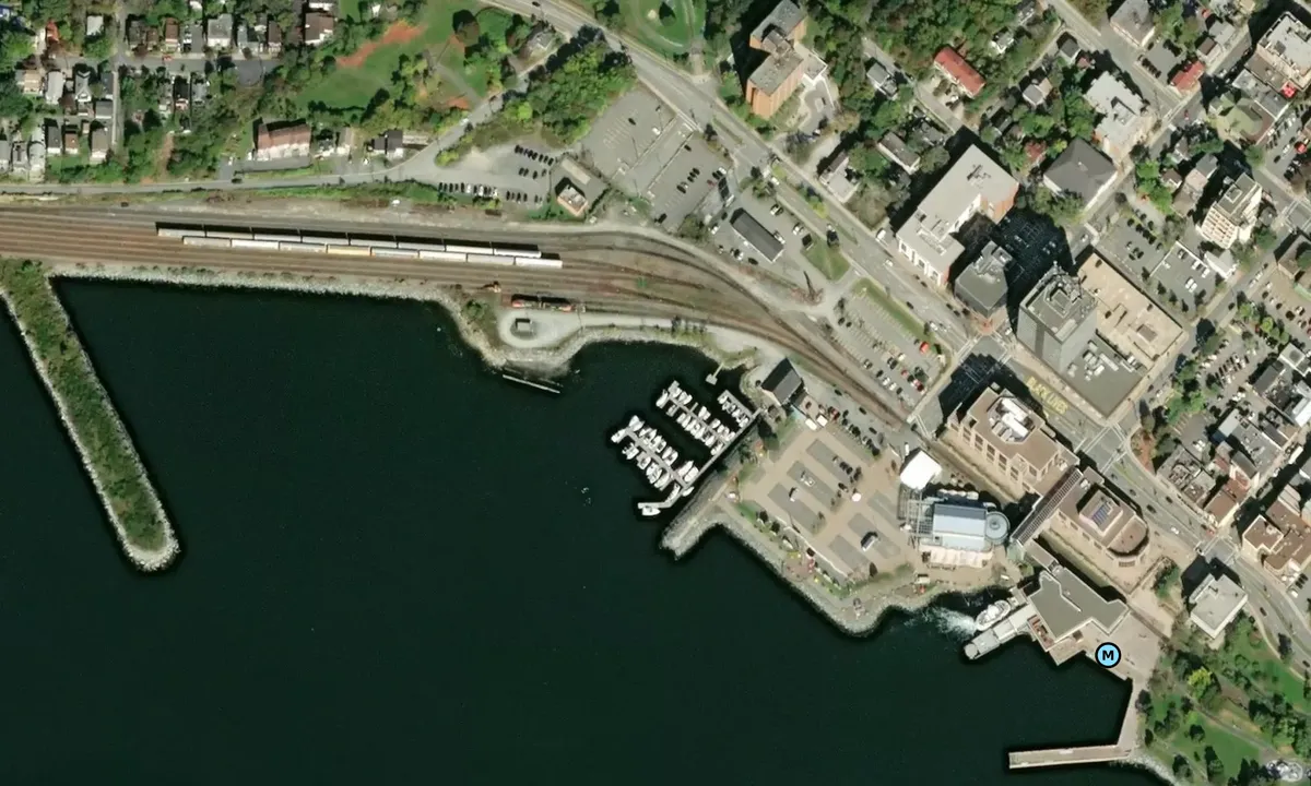 Satelite image of Alderney Marina