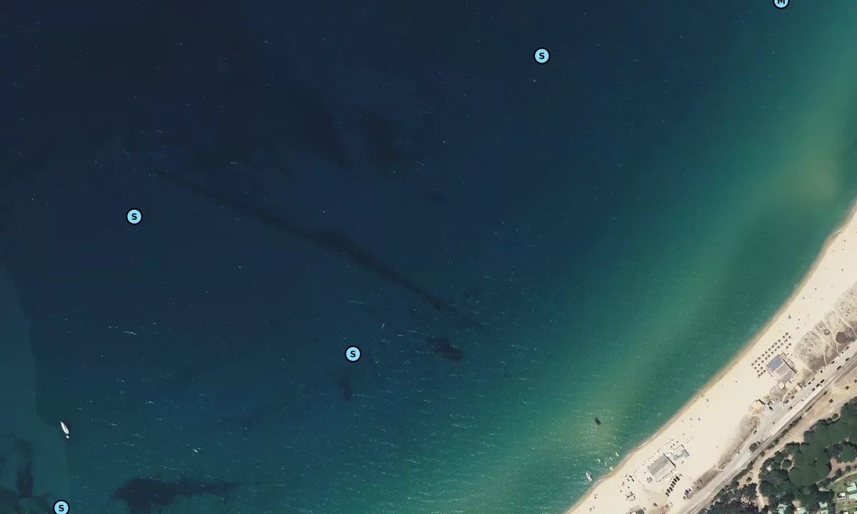 Satelite image of Algajola 2020