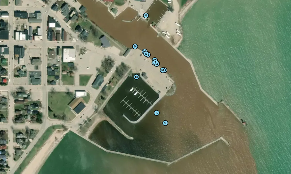 Satelite image of Algoma Marina