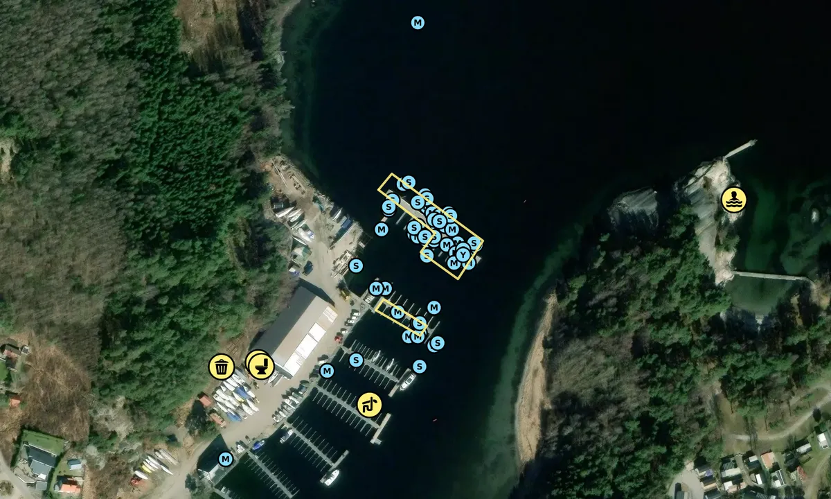 Satelite image of Almösunds Marina
