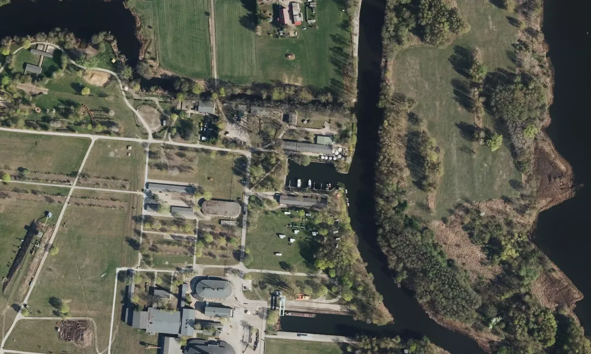 Flyfoto av Alter Hafen Ziegelpark Mildenberg