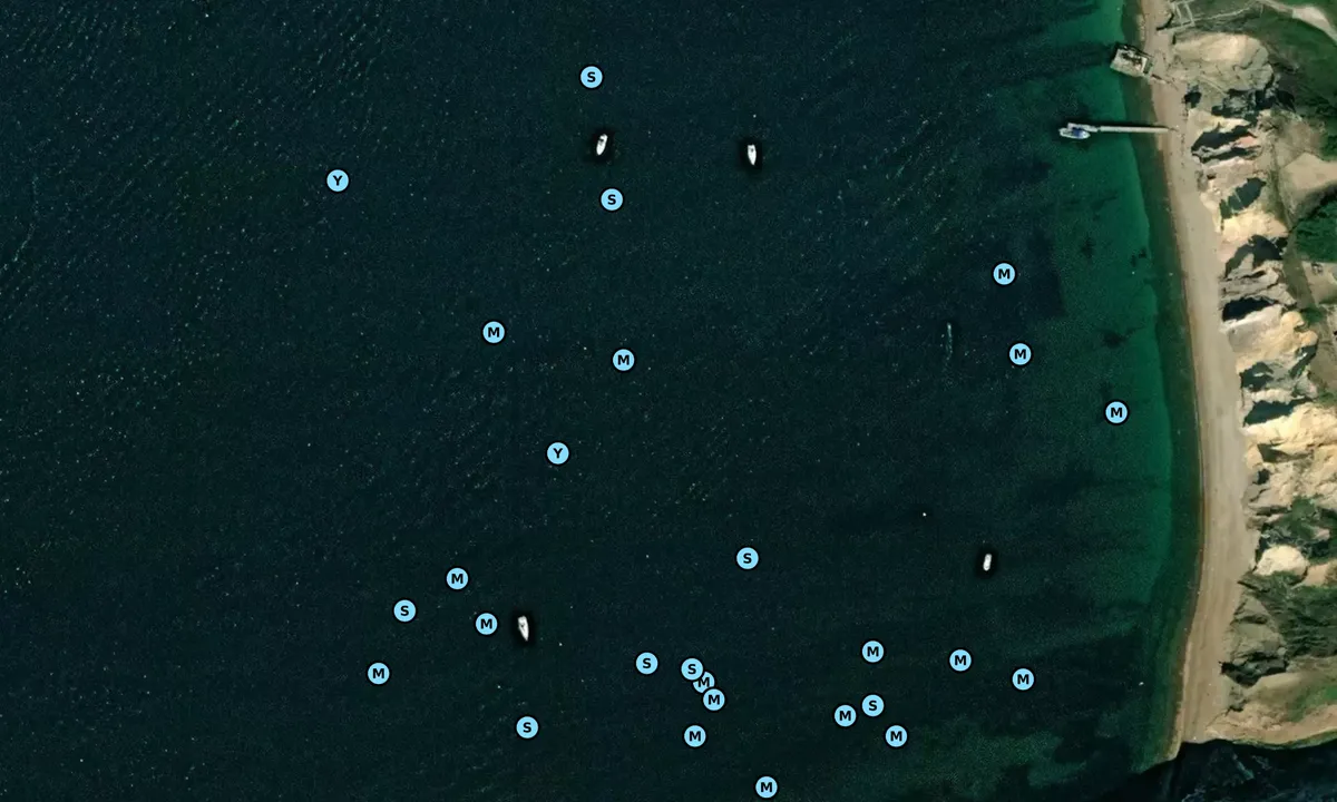 Satelite image of Alum Bays