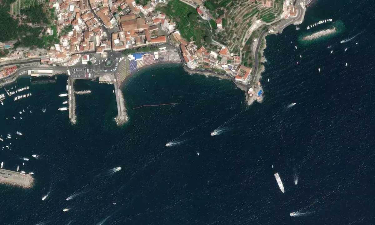 Flyfoto av Amalfi - Salerno