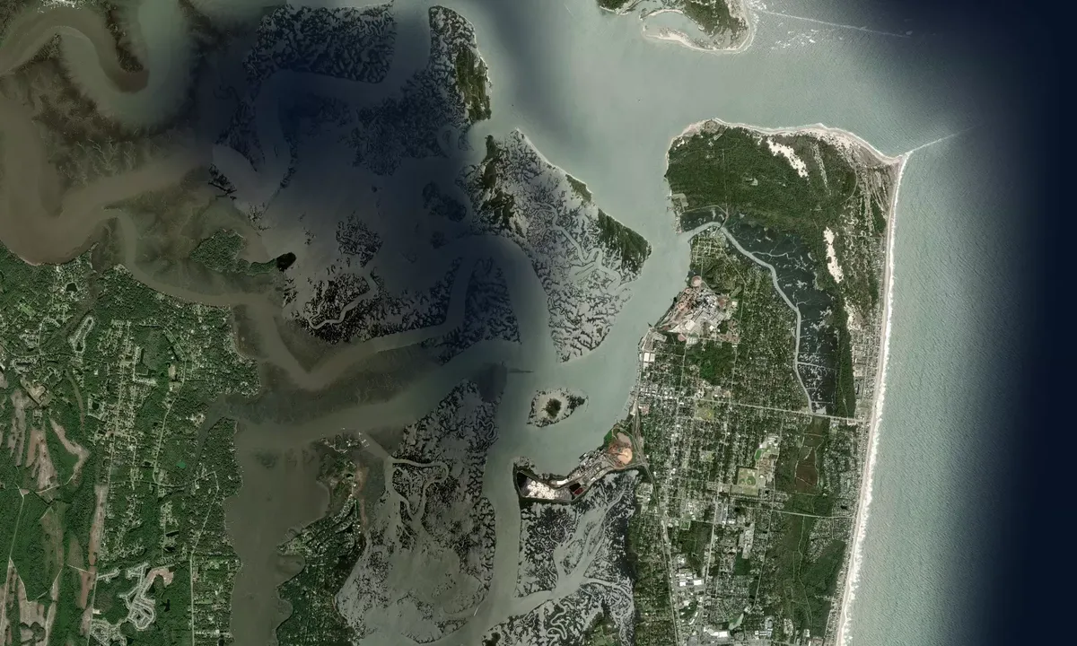 Flyfoto av Amelia River - Fernandina Beach
