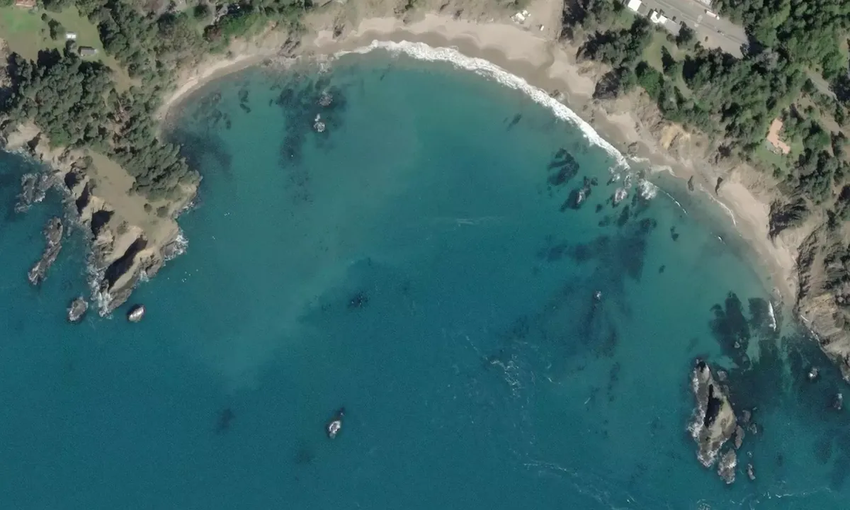 Satelite image of Anchor Bay - Gualala