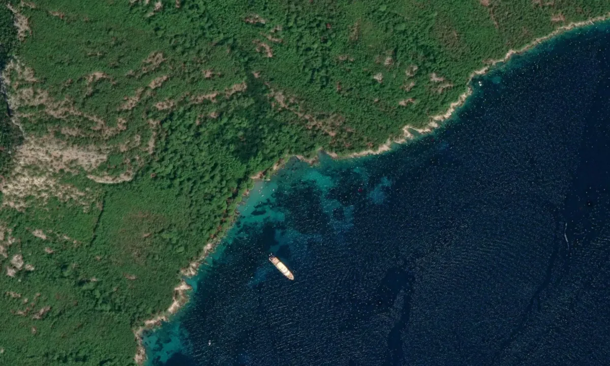 Flyfoto av Anchorage Uvala Spilice