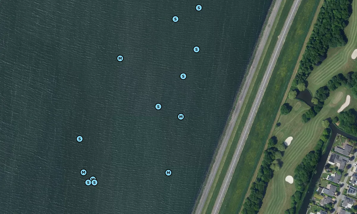 Satelite image of Anchoring Houtribhoek Lelystad