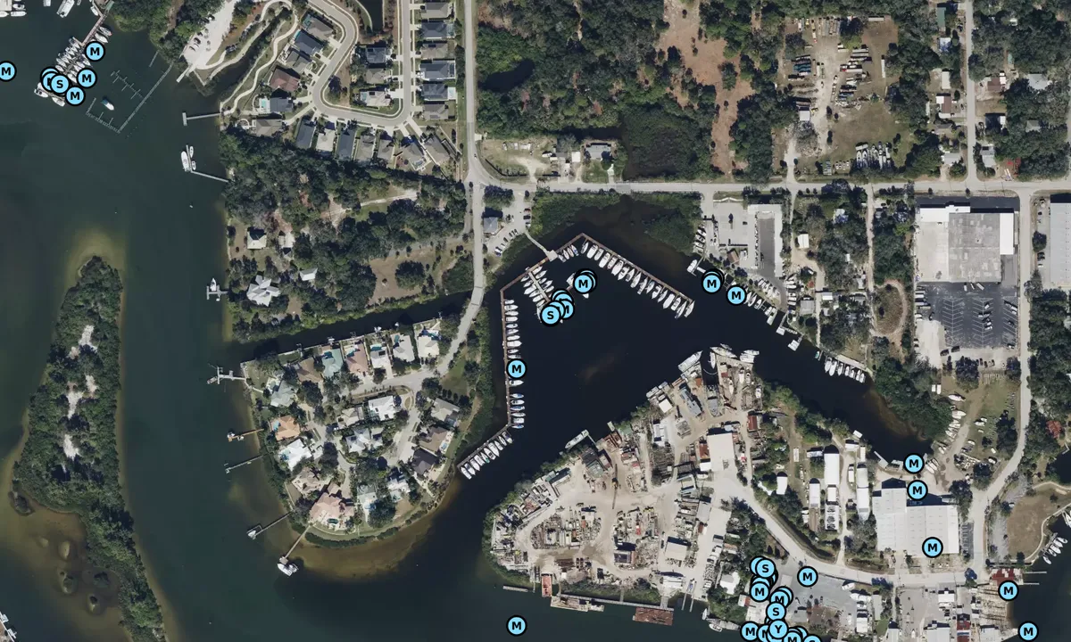 Satelite image of Anclote Isles Marina