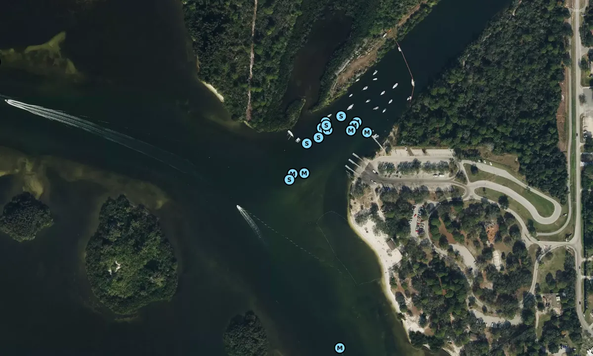 Satelite image of Anclote River