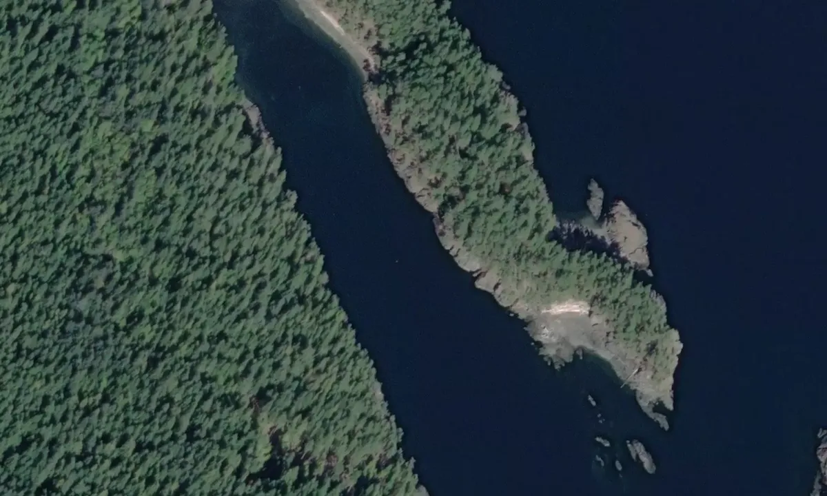 Flyfoto av Anderson Bay