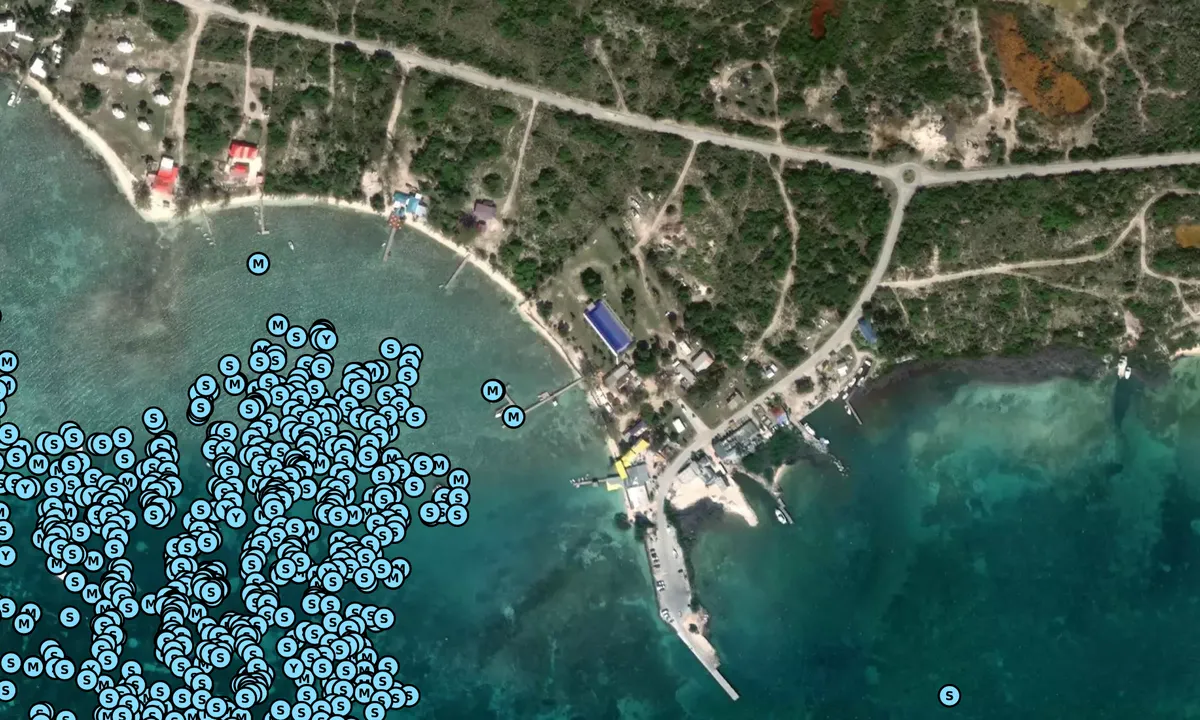 Satelite image of Anegada Reef Hotel