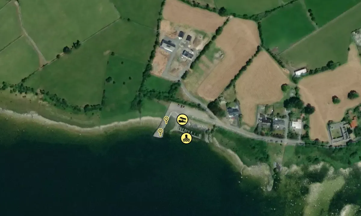 Satelite image of Annaghdown Pier