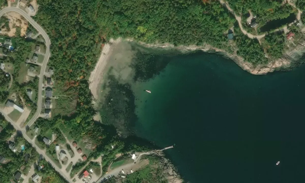 Satelite image of Anse à Robitaille