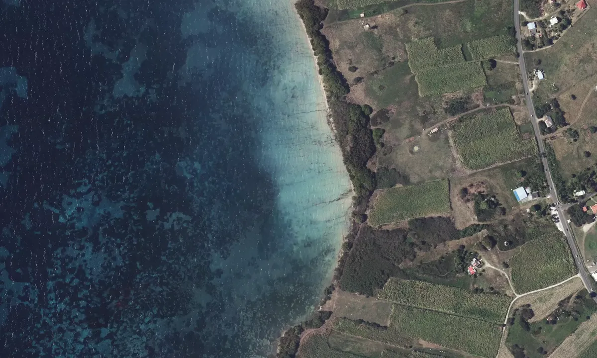 Satelite image of Anse Ballet