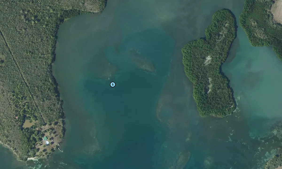 Satelite image of Anse Céron