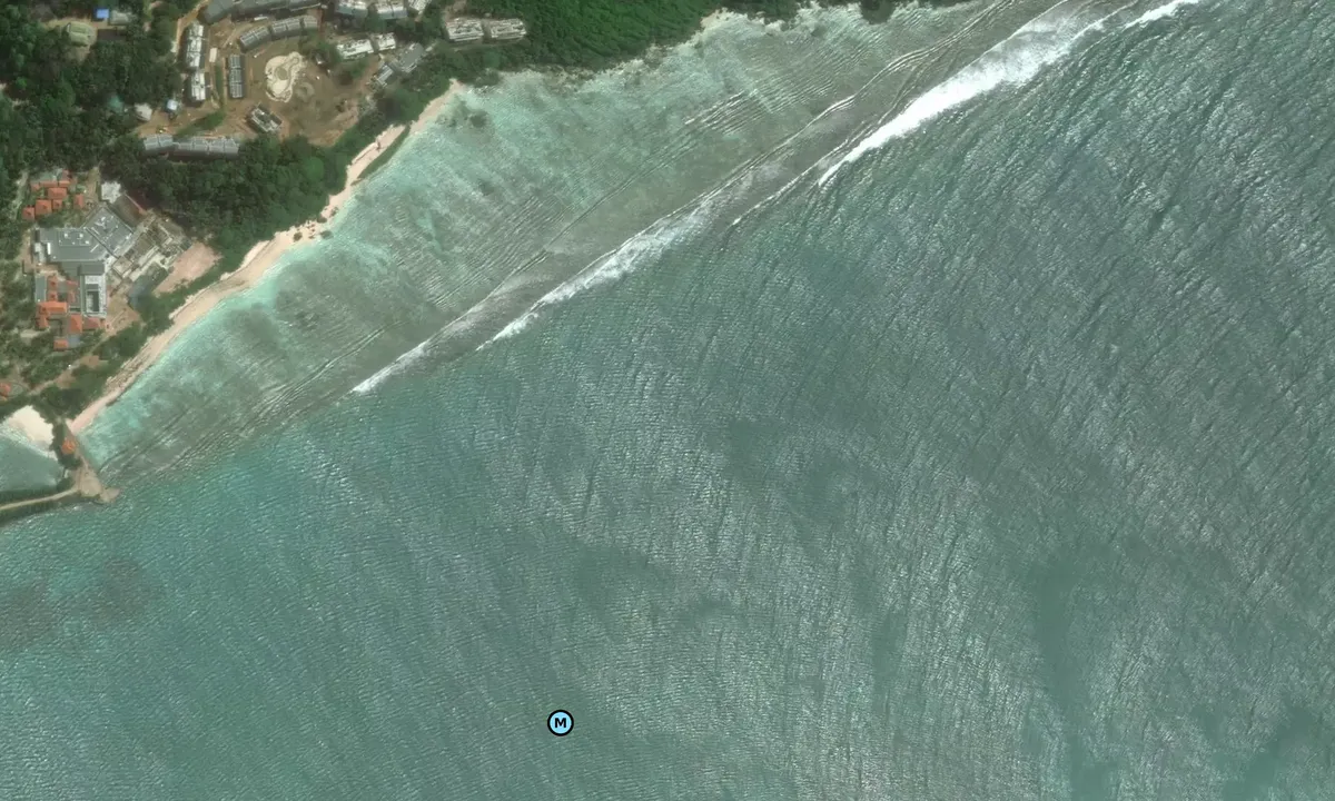 Satelite image of Anse Cimetière