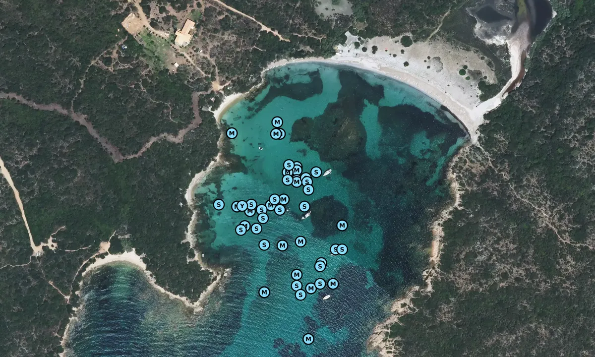 Satelite image of Anse d'Arbitru