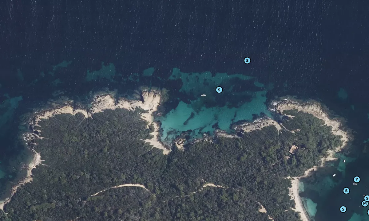 Satelite image of Anse de l'Aiguade