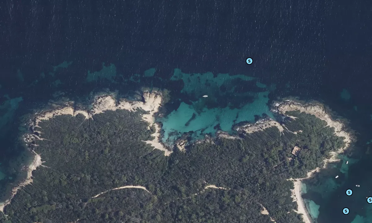 Satelite image of Anse de l'Aiguade