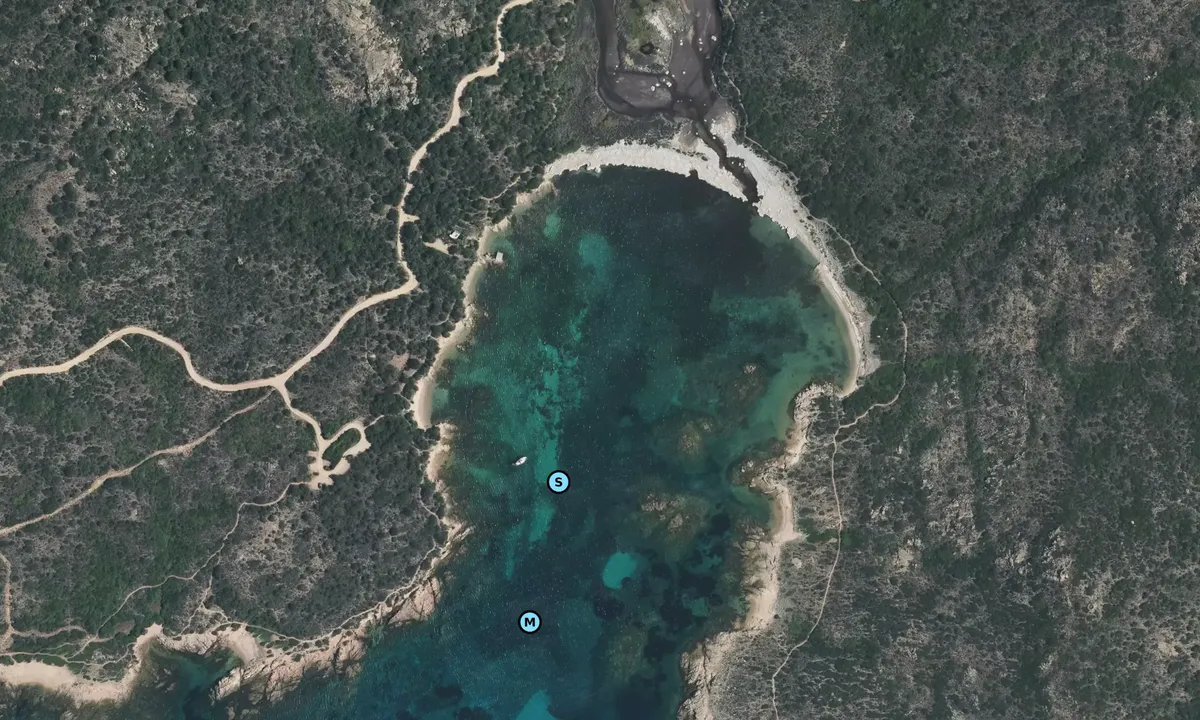 Satelite image of Anse de Pesciucane