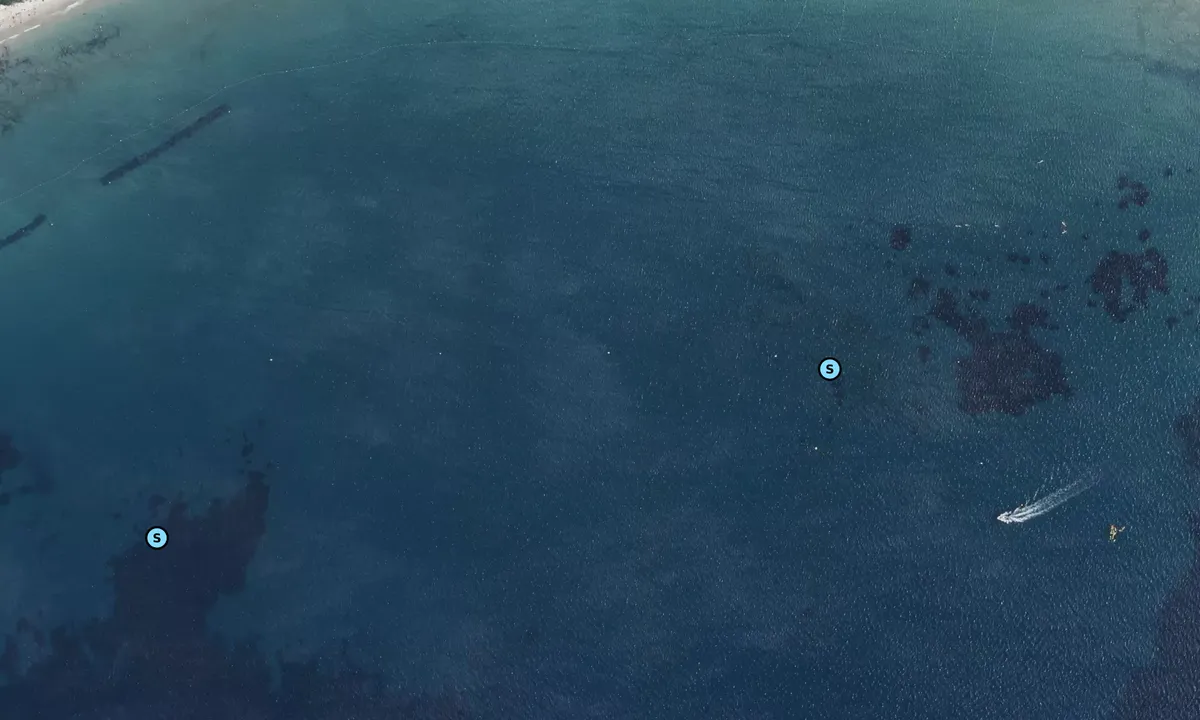 Satelite image of Anse des Sablettes