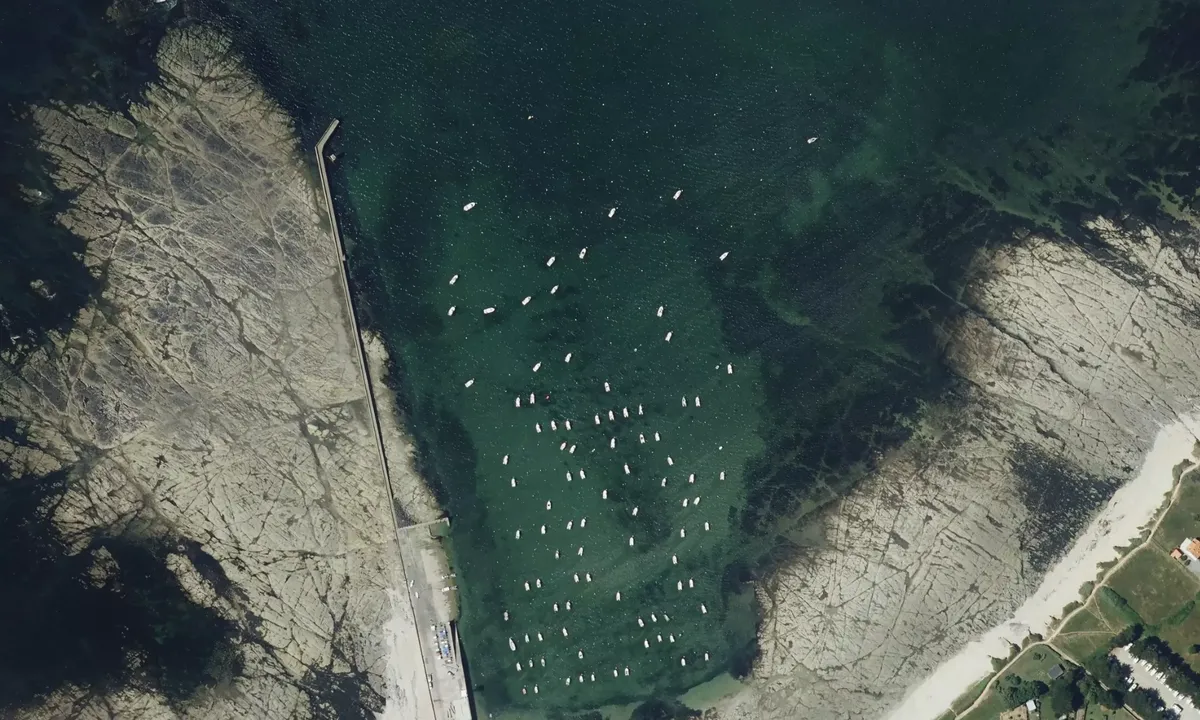 Flyfoto av Anse du Boucau